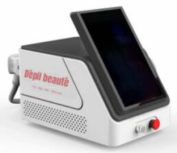 Draagbaar laserapparaat - 755 Alexandrite - 808 diode - 940 - 1064 nm Nd-Yag links - Dépil Beauté