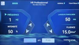 Laser Pro 4 Precision AI écran HR Professionnel avec réglages d’épilation laser